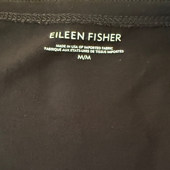 Eileen Fisher Organic Cotton Oversized Black Mini Dress - Picture 6 of 9